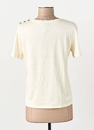 Tricou guler rotund bej VERO MODA femeie