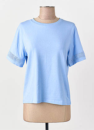 Tricou albastru MANGO femeie