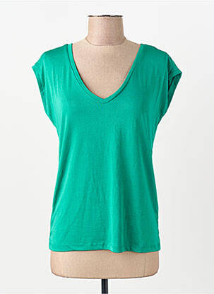 Tricou verde PIECES femeie