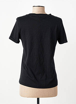 Tricou guler rotund mâneci scurte negru VERO MODA femeie