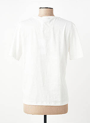 Tricou guler rotund mâneci scurte alb VILA femeie