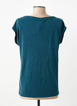Tricou guler în v mâneci scurte verde PIECES femeie