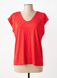 Tricou portocaliu PIECES femeie