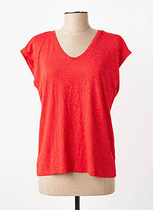 Tricou portocaliu PIECES femeie