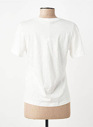 Tricou guler rotund mâneci scurte alb ONLY femeie