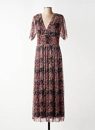 Rochie scurtă violet LE TEMPS DES CERISES femeie