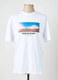 Tricou alb JACK & JONES bărbat