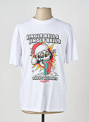 Tricou alb JACK & JONES bărbat
