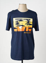 Tricou albastru JACK & JONES bărbat