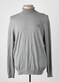 Pulover cu guler înalt gri LYLE & SCOTT bărbat
