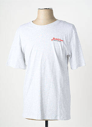 Tricou guler rotund mâneci scurte albastru JACK & JONES bărbat