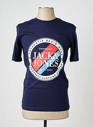 Tricou albastru JACK & JONES bărbat