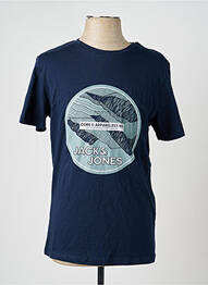 Tricou mâneci scurte mâneci scurte albastru JACK & JONES bărbat