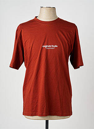 Tricou roșu JACK & JONES bărbat