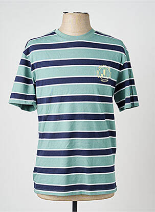 Tricou guler rotund mâneci scurte verde JACK & JONES bărbat