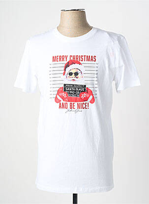 Tricou alb JACK & JONES bărbat