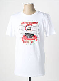 Tricou alb JACK & JONES bărbat