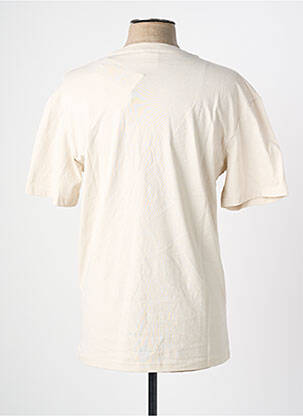 Tricou guler rotund mâneci scurte bej JACK & JONES bărbat