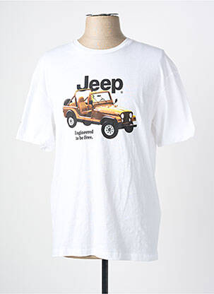 Tricou alb JACK & JONES bărbat