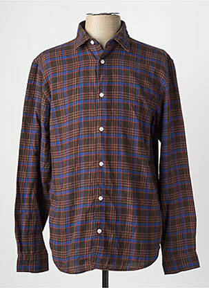 Cămașă cu mâneci lungi maro JACK & JONES bărbat