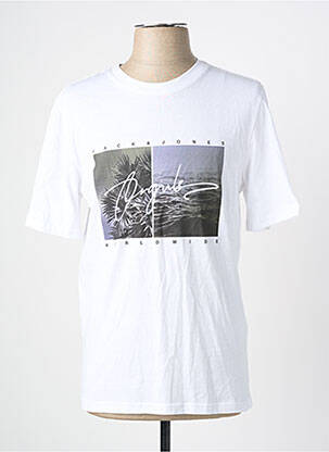 Tricou alb JACK & JONES bărbat