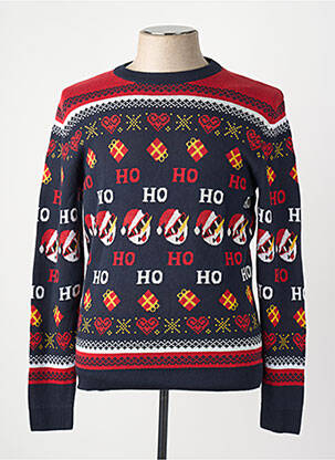 Pulover albastru JACK & JONES bărbat