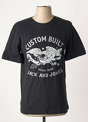 Tricou negru JACK & JONES bărbat