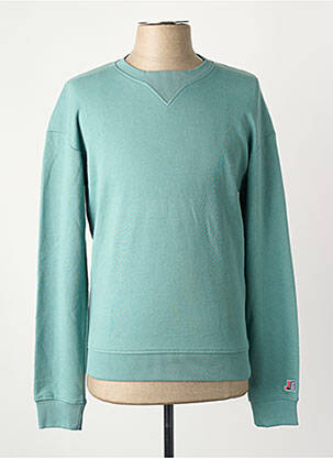 Pulover guler rotund verde JACK & JONES bărbat