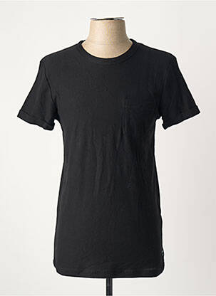 Tricou croială dreaptă mâneci scurte negru TOM TAILOR bărbat