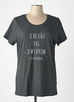 Tricou negru MONSIEUR TSHIRT femeie