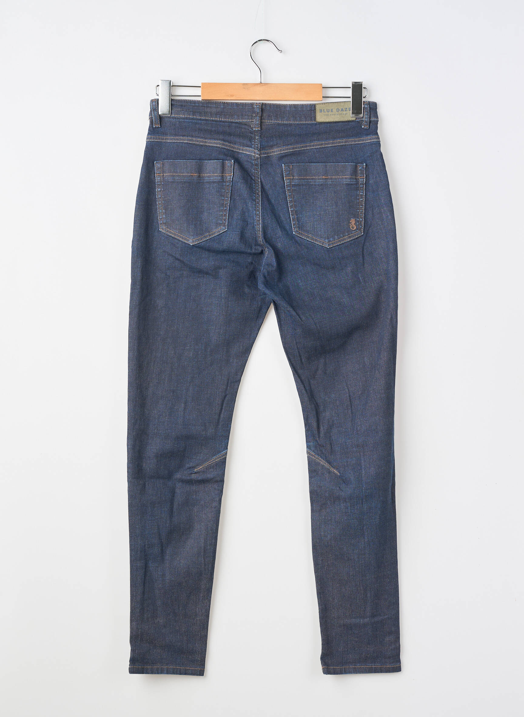 Pantalon drept albastru BLUE DAZE femeie