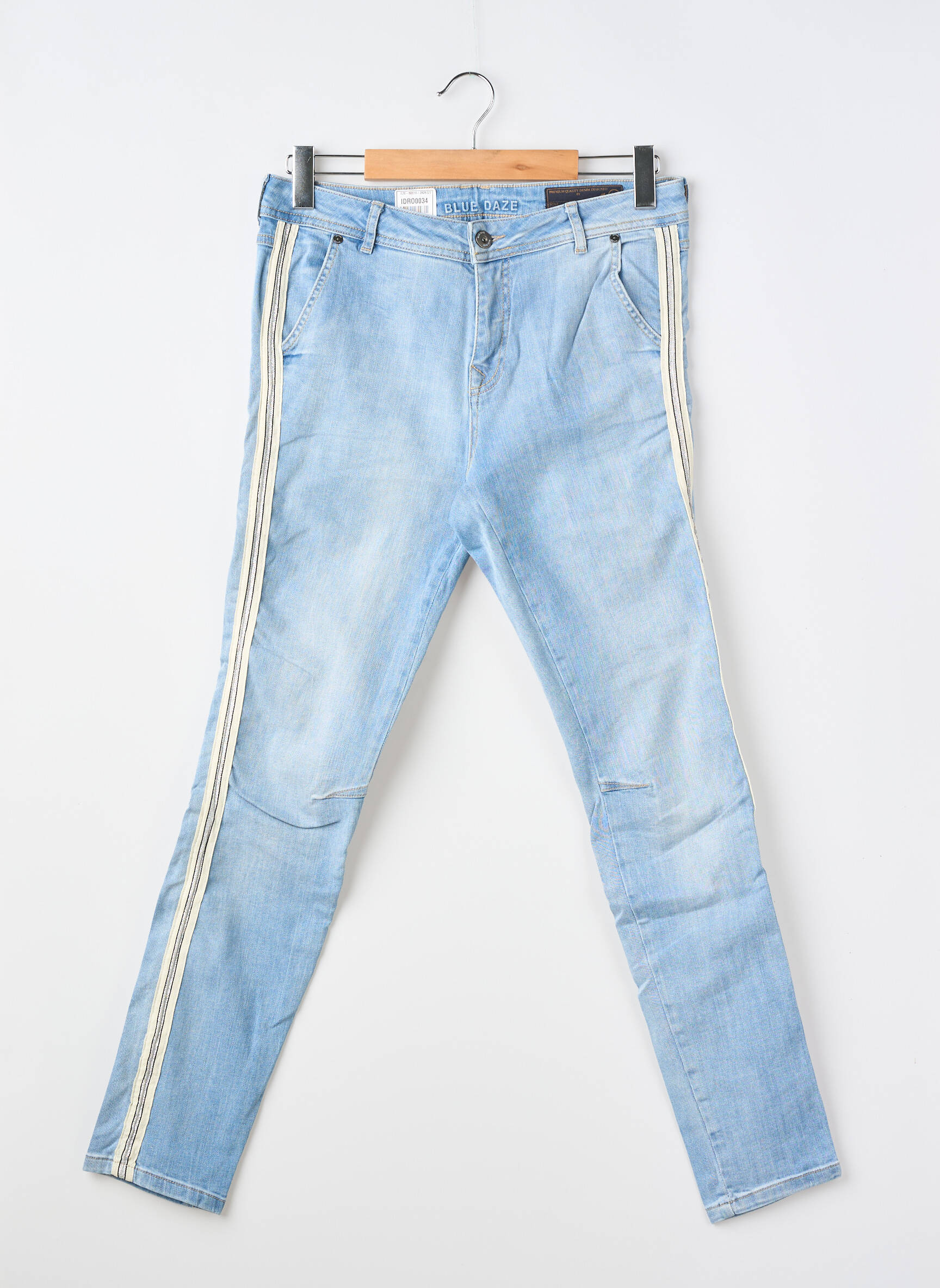 Pantalon drept albastru BLUE DAZE femeie