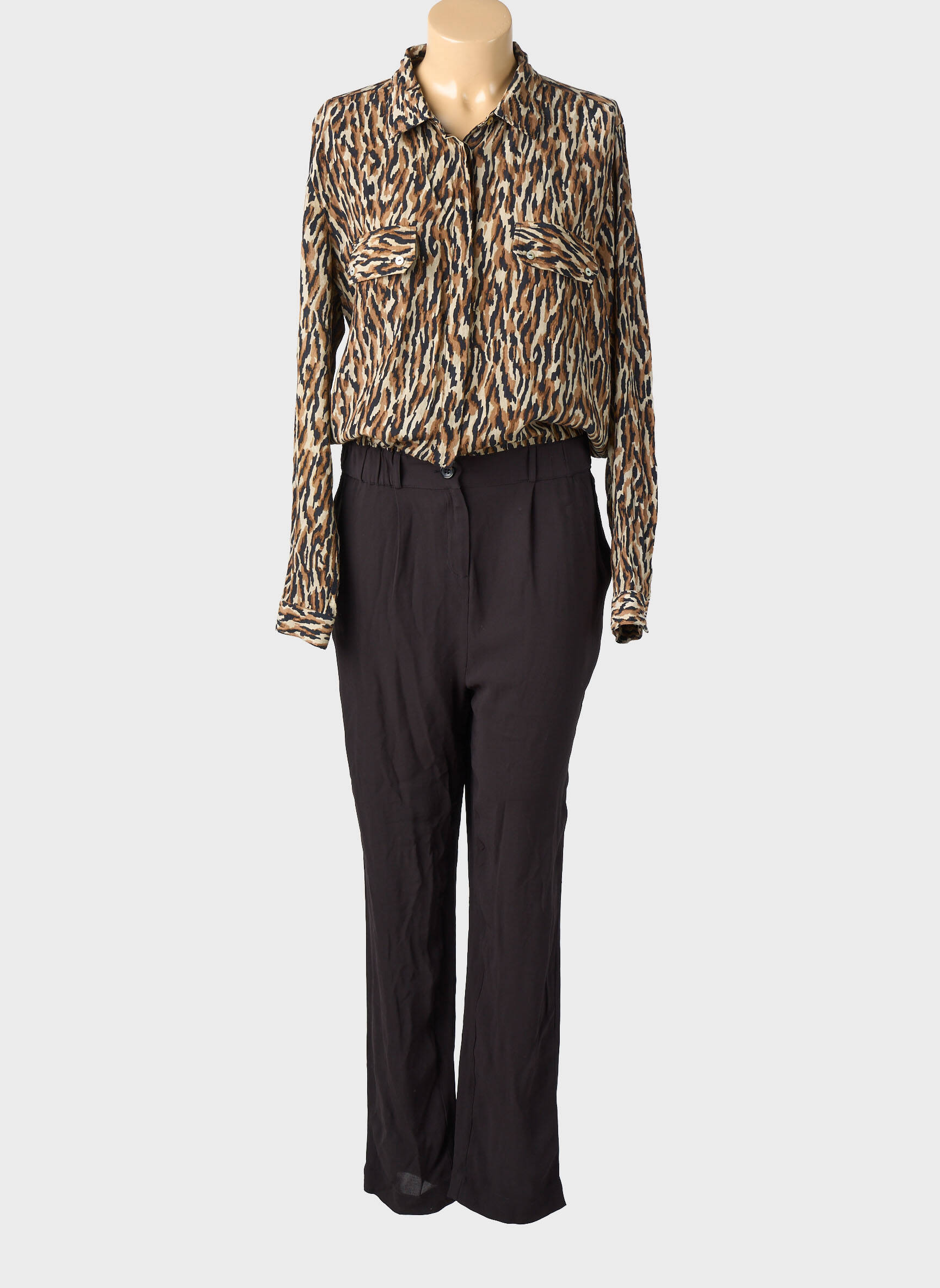 Salopetă-pantalon negru STELLA FOREST femeie
