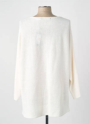 Pulover croială dreaptă mâneci 3/4 alb VERO MODA femeie