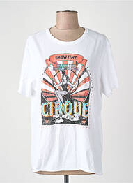 Tricou guler rotund alb ONLY femeie