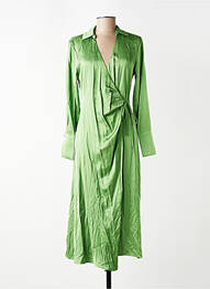 Rochie lungă verde MANGO femeie