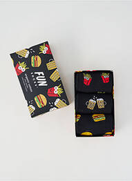 Șosete negru FUN SOCKS bărbat