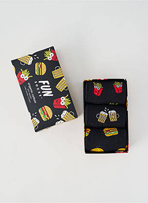 Șosete negru FUN SOCKS bărbat