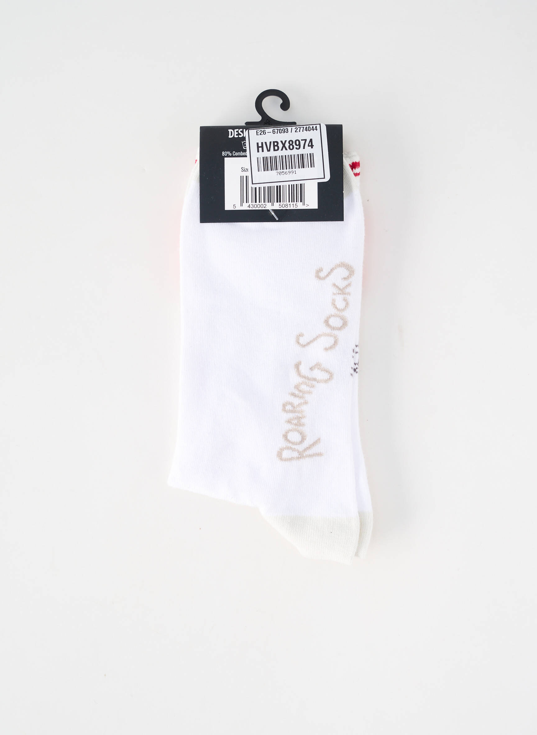 Șosete alb ROARING SOCKS bărbat
