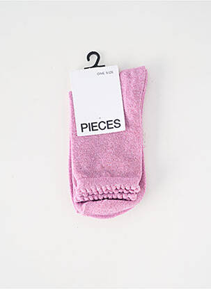 Șosete roz PIECES femeie
