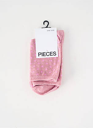 Șosete roz PIECES femeie