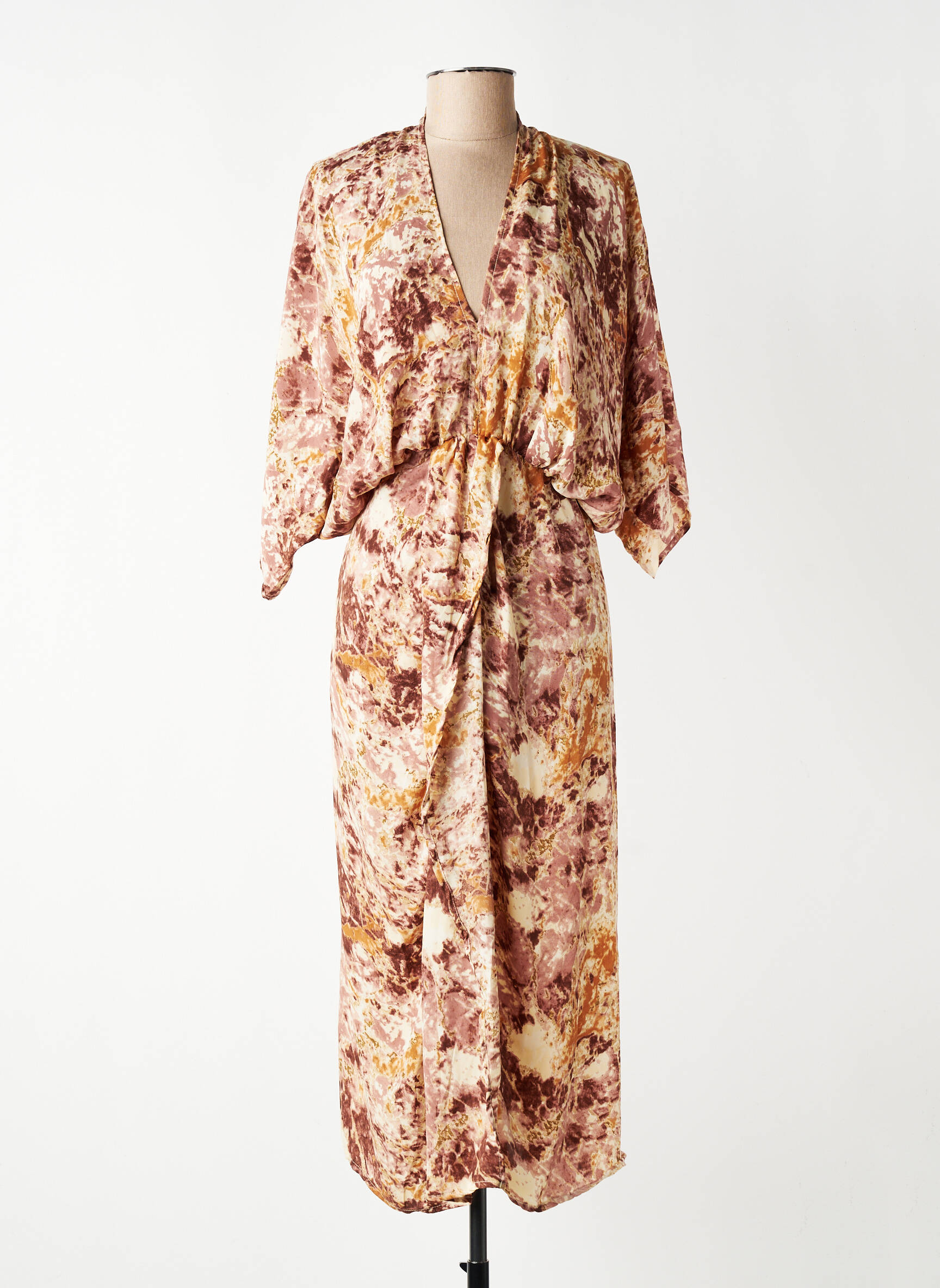 Rochie lungă bej GOLD & SILVER femeie