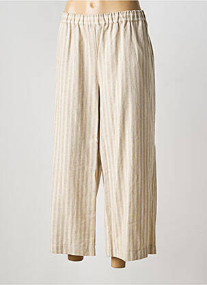 Pantalon larg bej PERSONA BY MARINA RINALDI femeie