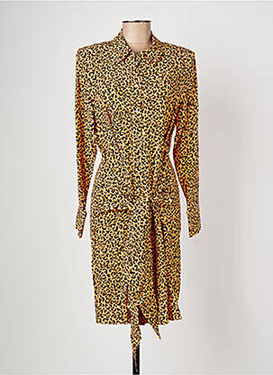 Rochie midi portocalie KARL LAGERFELD femeie