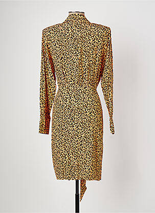 Rochie midi portocalie KARL LAGERFELD femeie