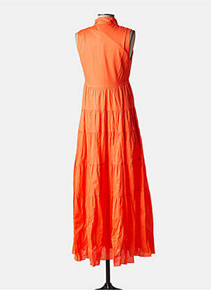 Rochie lungă portocalie MAX&CO. femeie