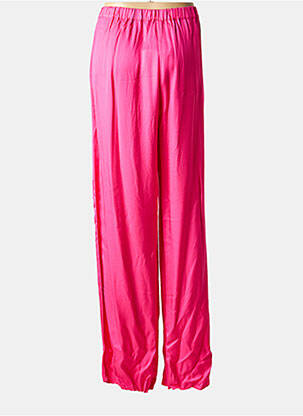 Pantalon larg roz PERSONA BY MARINA RINALDI femeie