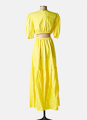 Rochie lungă galben TWINSET femeie