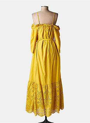 Rochie midi galben MAT FASHION femeie