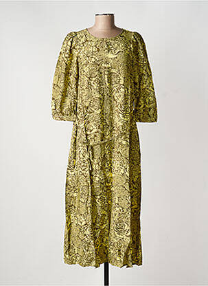 Rochie midi galben MSCH COPENHAGEN femeie